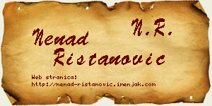 Nenad Ristanović vizit kartica